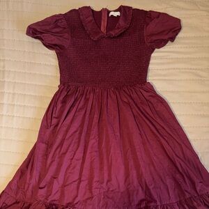 Ivy City Elegant Burgundy Women’s Dress